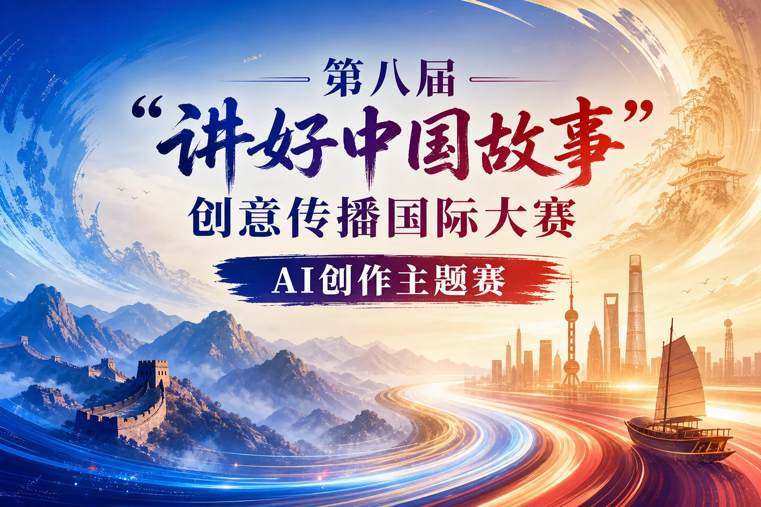 AITOP100 AI创作者大赛-第八届"讲好中国故事"创意传播国际大赛AI创作主题赛,AI绘画,AI视频创作,AI创作大赛,AI应用