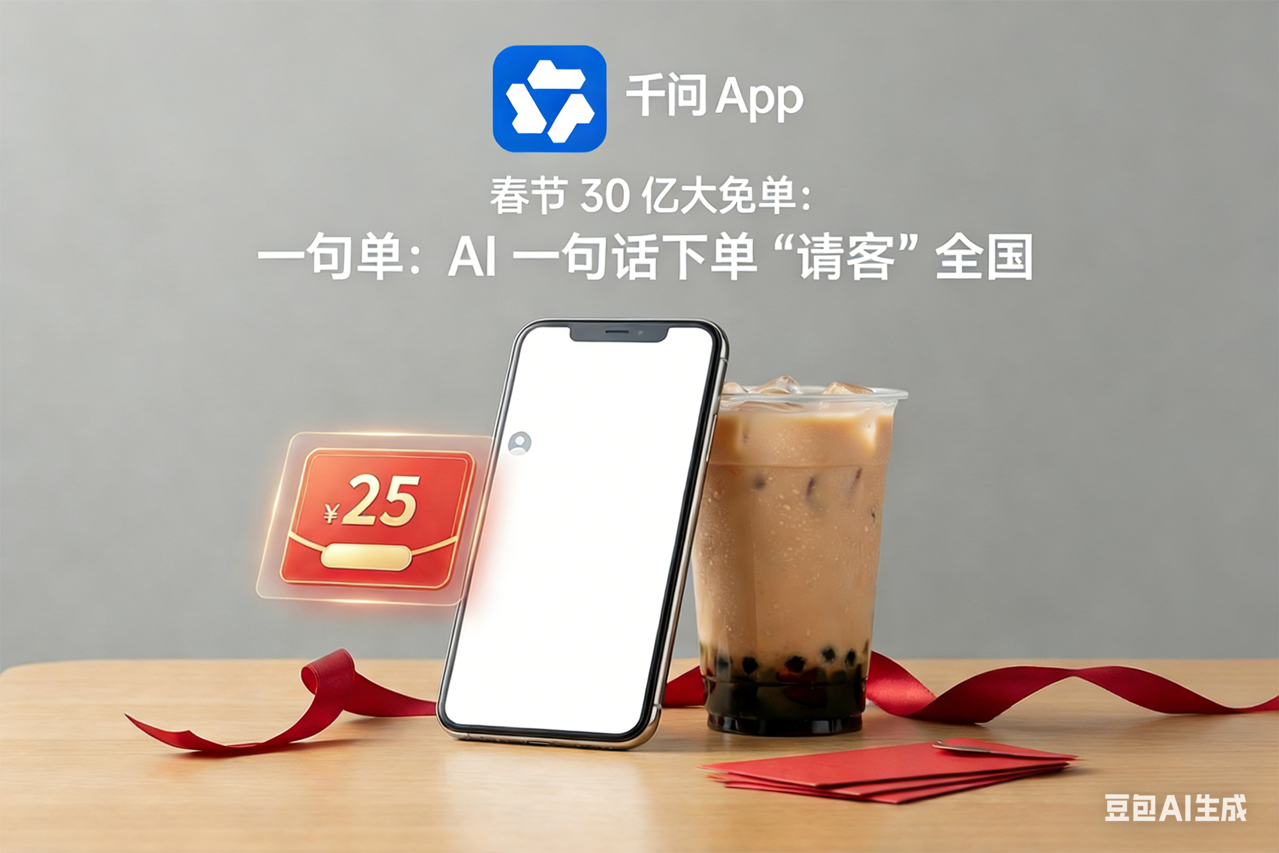 千问App春节30亿大免单：AI一句话下单“请客”全国