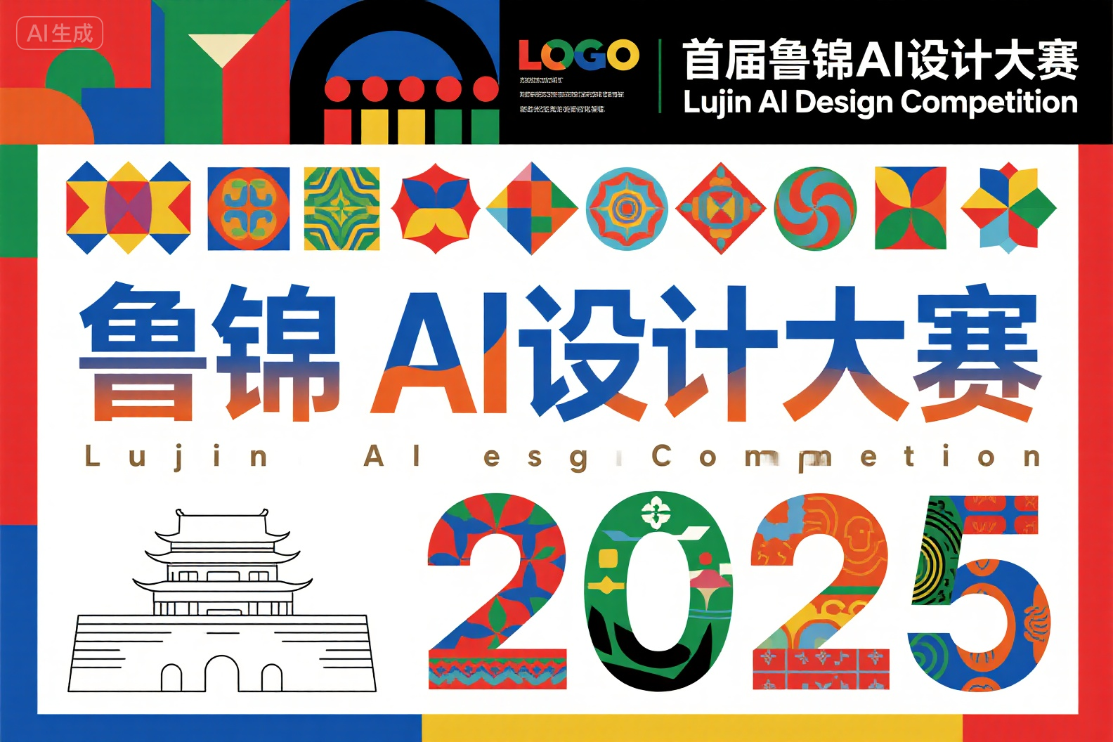 AITOP100 AI创作者大赛-首届鲁锦AI设计大赛,AI绘画,AI创作大赛