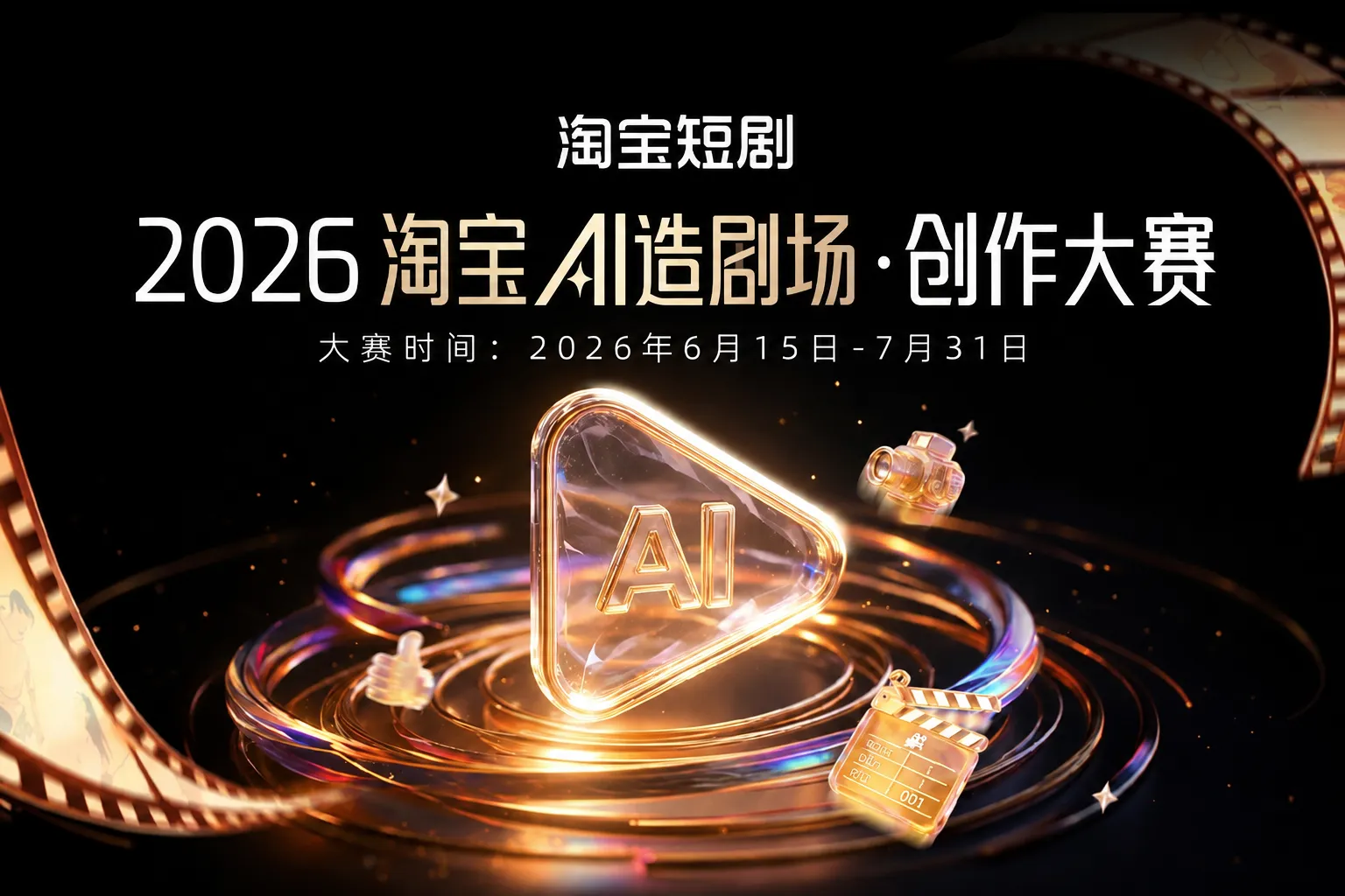 AITOP100 AI创作者大赛-淘宝短剧2026淘宝AI造剧场・创作大赛,AI创作大赛,现金奖,AI漫剧