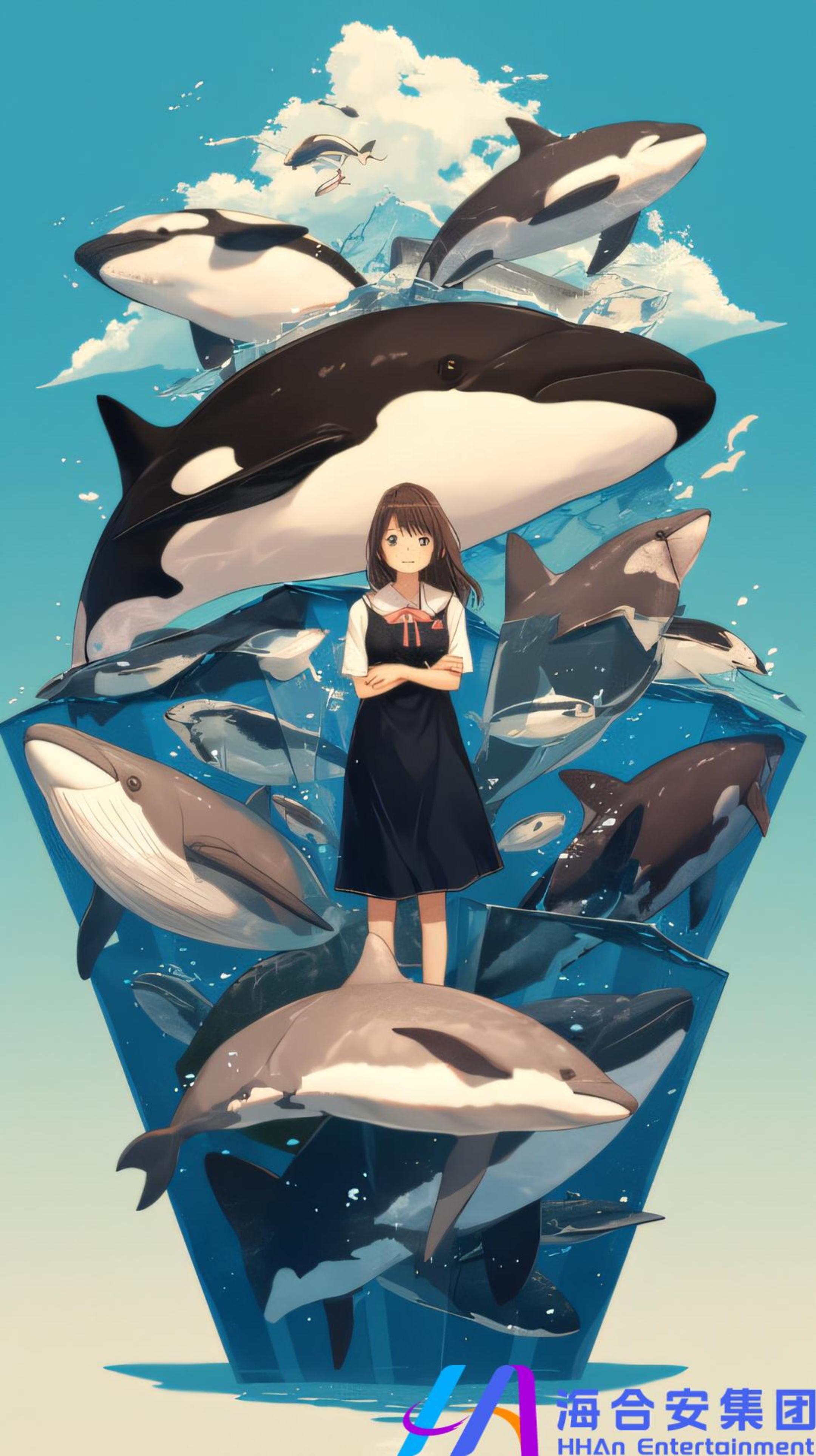 少女与海洋