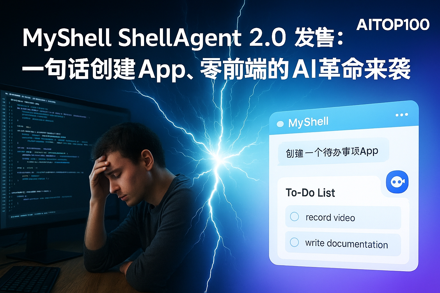 MyShell ShellAgent 2.0发布：一句话创建App，零前端的AI革命来袭