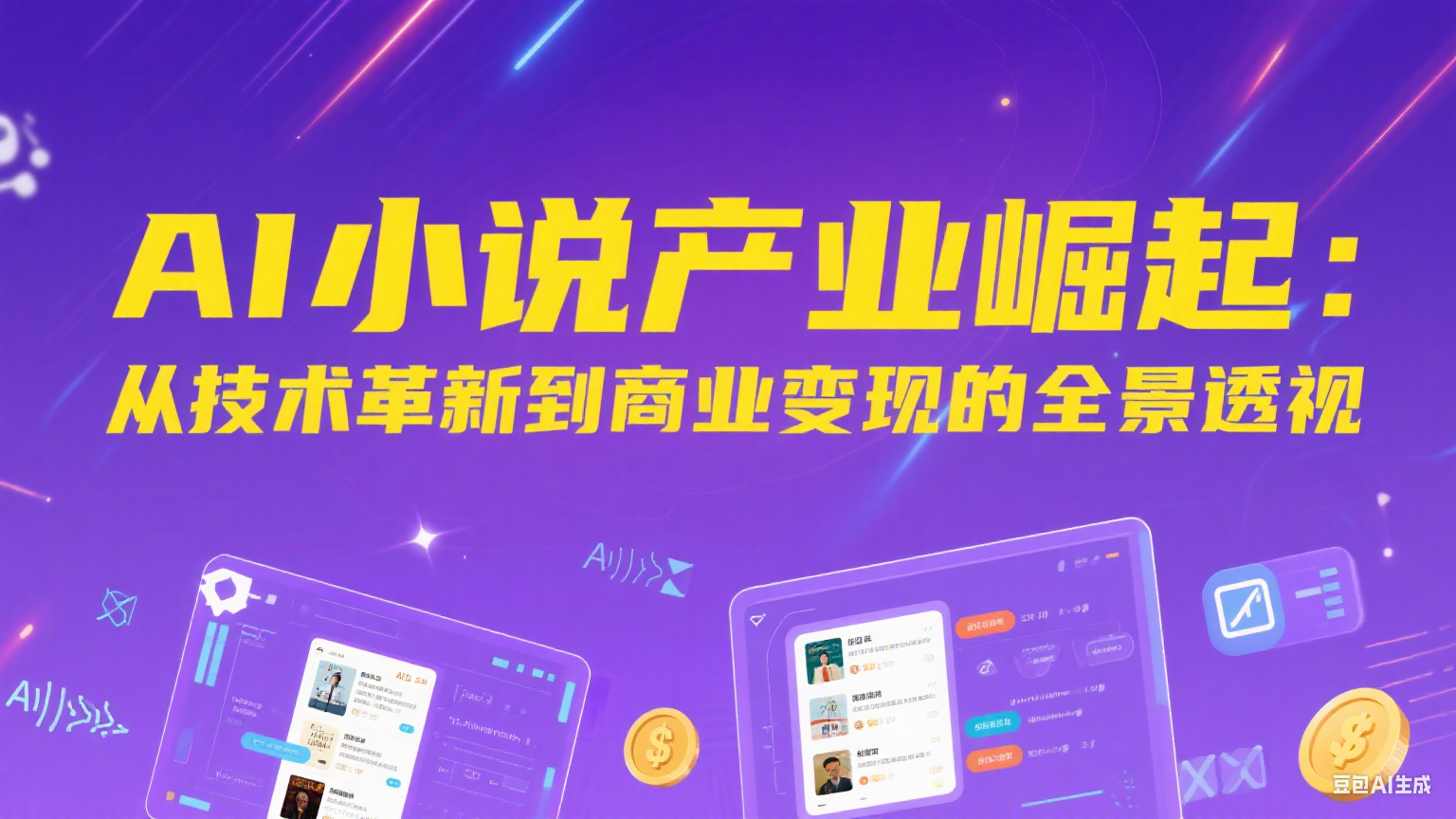 【深度解析】AI小说产业崛起：从技术革新到商业变现的全景透视