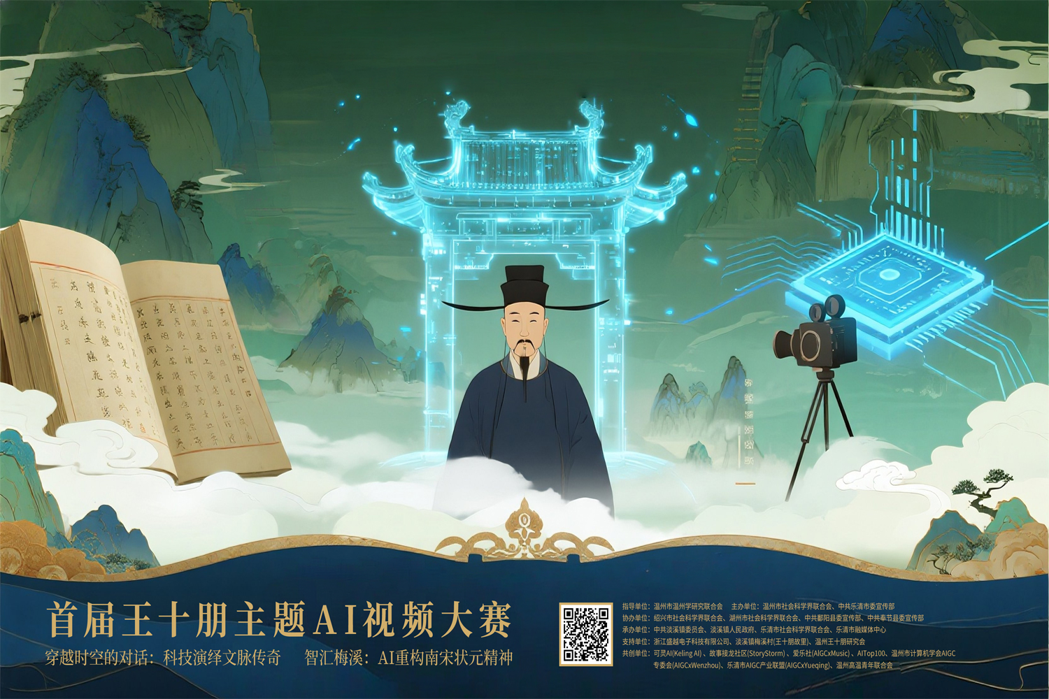 AITOP100 AI创作者大赛-首届王十朋主题AI视频大赛,AI视频创作,现金奖