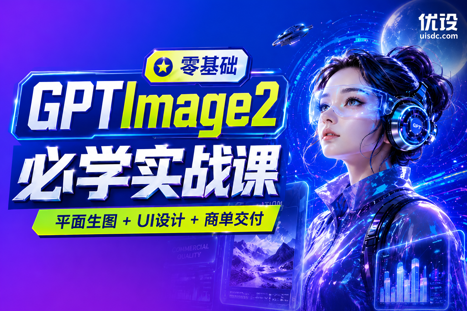 Image 2 必学实战课：平面生图+UI设计+商单交付