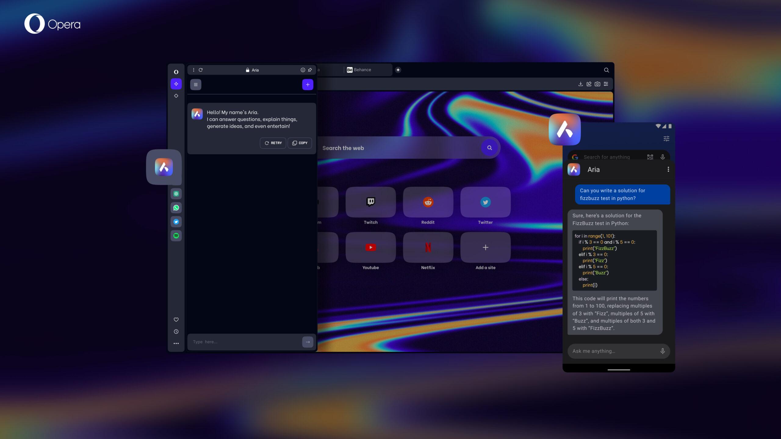 Opera AI上线：侧边栏智能体与上下文感知重塑浏览体验