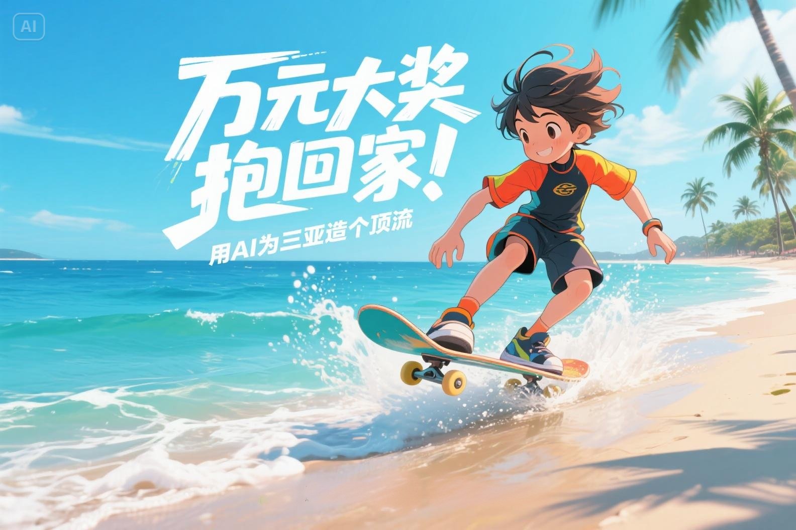 AITOP100 AI创作者大赛-用AI为三亚造顶流IP,AI绘画,AI创作大赛