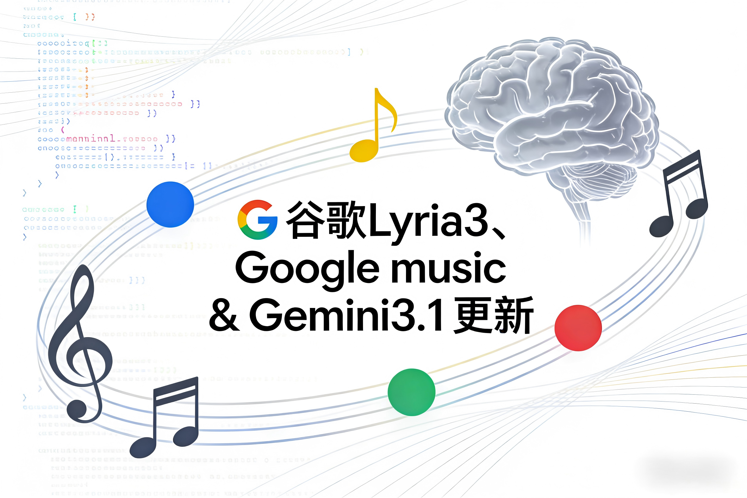 谷歌三连炸！Lyria3+Google Music上线，Gemini3.1更新