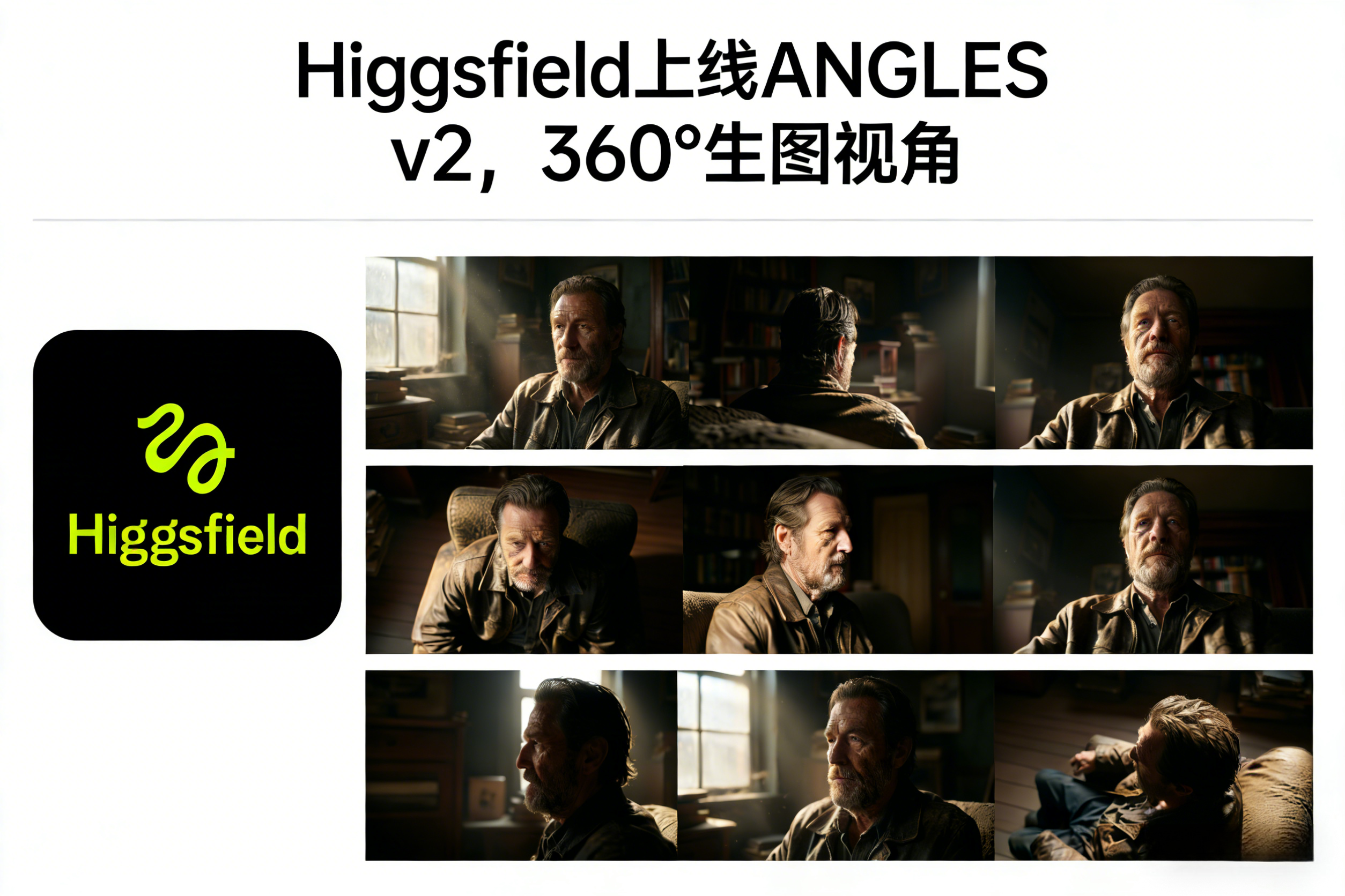 Higgsfield AI正式发布ANGLES v2：解锁360°相机控制与多视角分镜生成