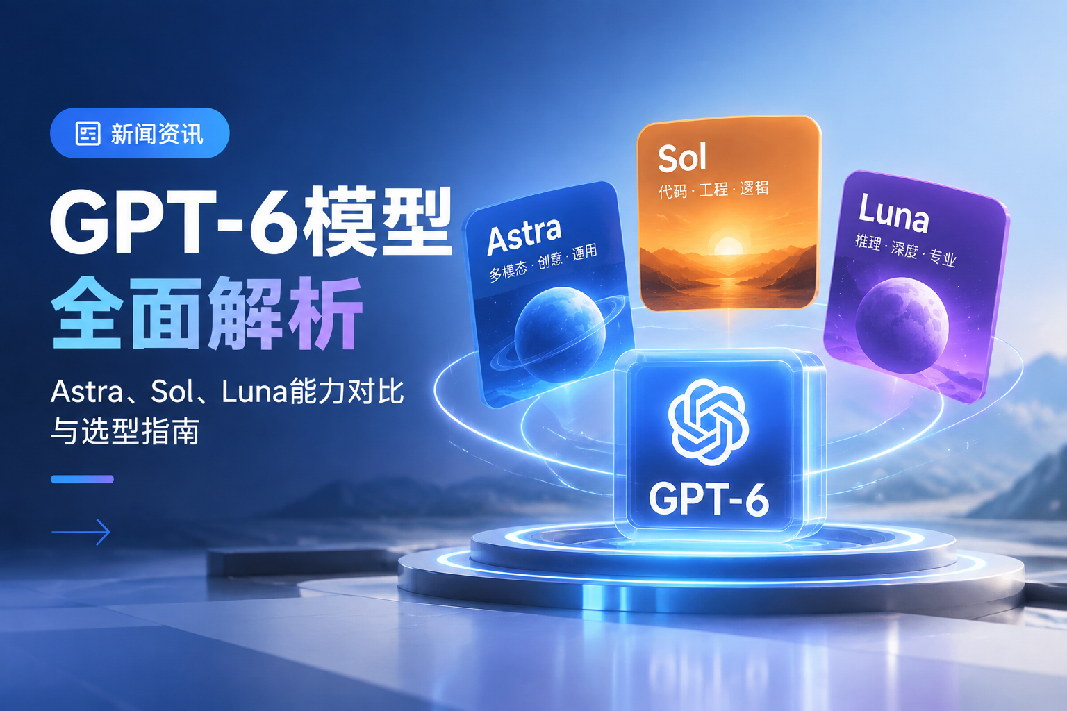 GPT-6模型全面解析：Astra、Sol、Luna能力对比与选型指南