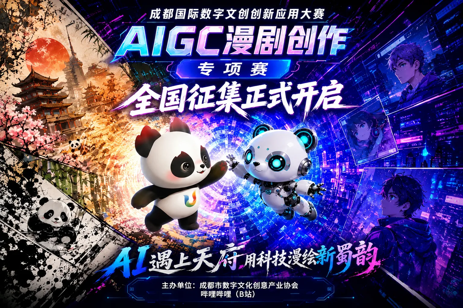AITOP100 AI创作者大赛-成都国际数字文创创新应用大赛-AIGC漫剧创作专项赛,AI视频创作,AI创作大赛,现金奖,AI漫剧 AITOP100 AI创作者大赛-成都国际数字文创创新应用大赛-AIGC漫剧创作专项赛,AI视频创作,AI创作大赛,现金奖,AI漫剧