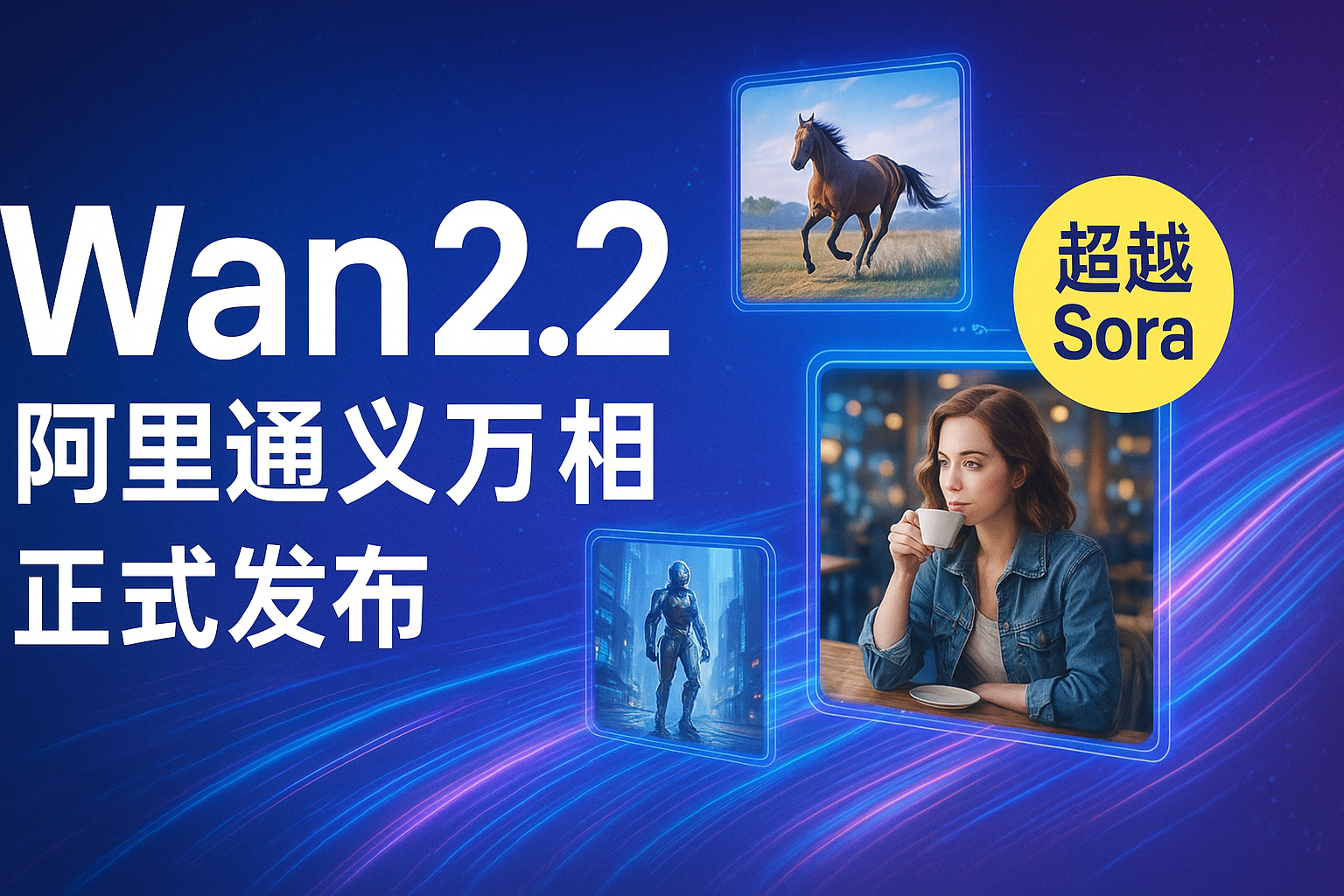 阿里Wan2.2正式发布：开源AI视频生成模型全面超越Sora，支持4K高清视频制作