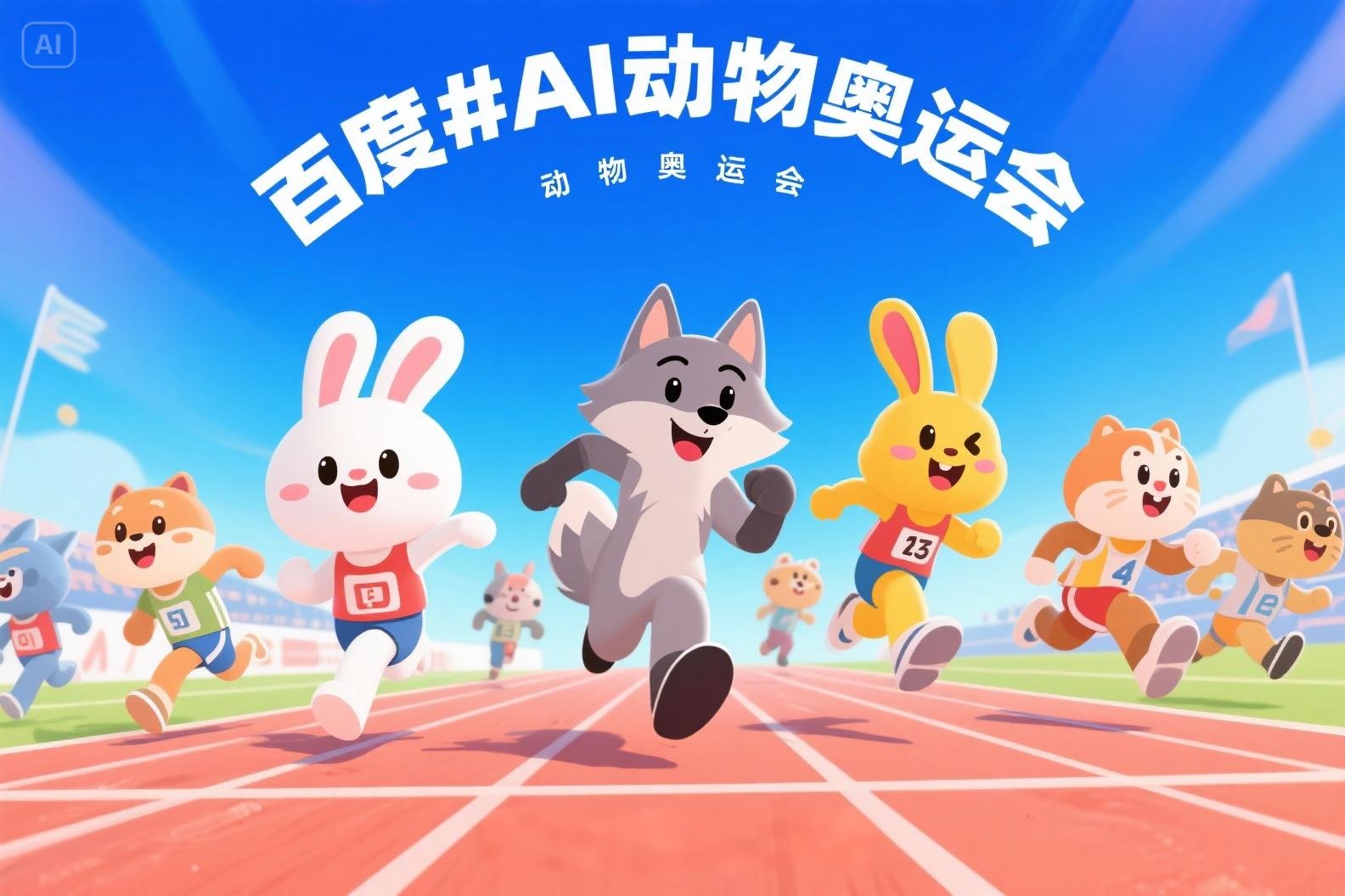 AITOP100 AI创作者大赛-百度#AI动物奥运会,AI视频创作,AI创作大赛,现金奖