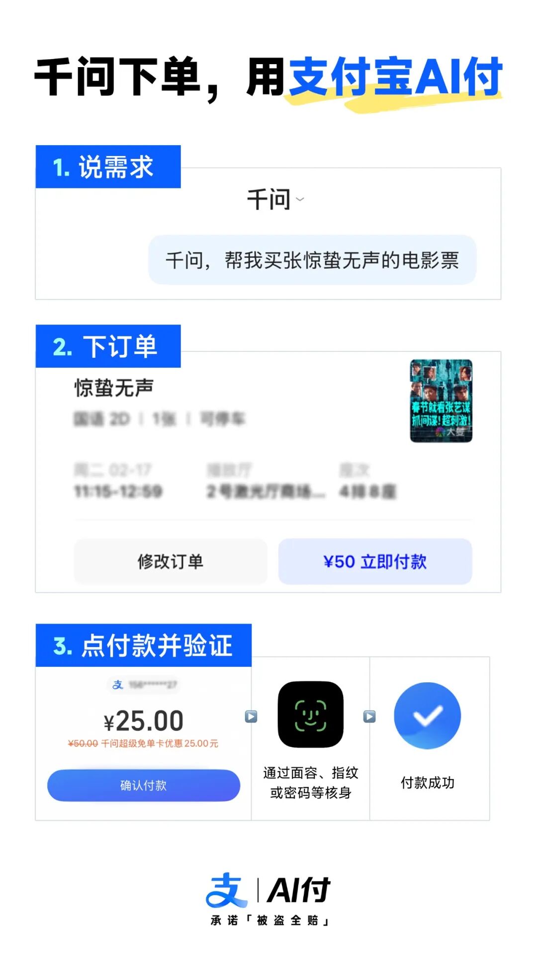 千问下单，用支付宝AI