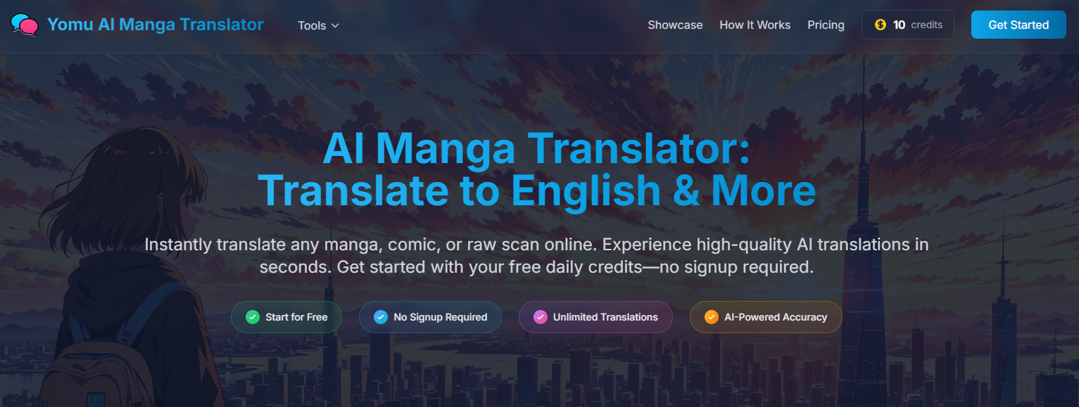Yomu AI Manga Translator