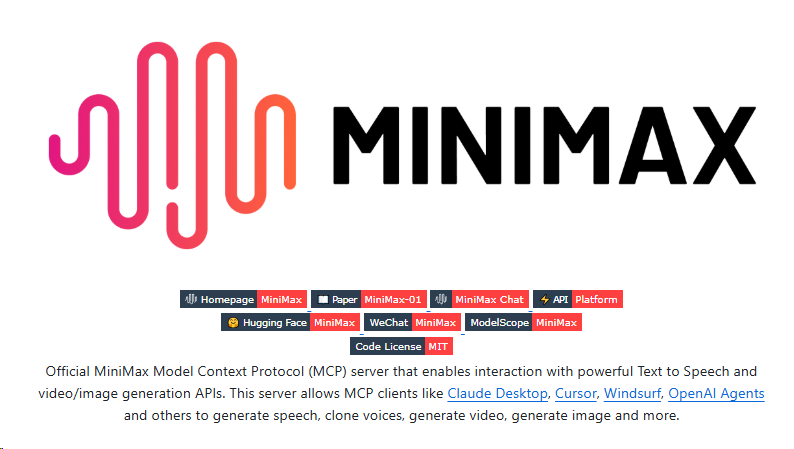 MiniMax MCP Server