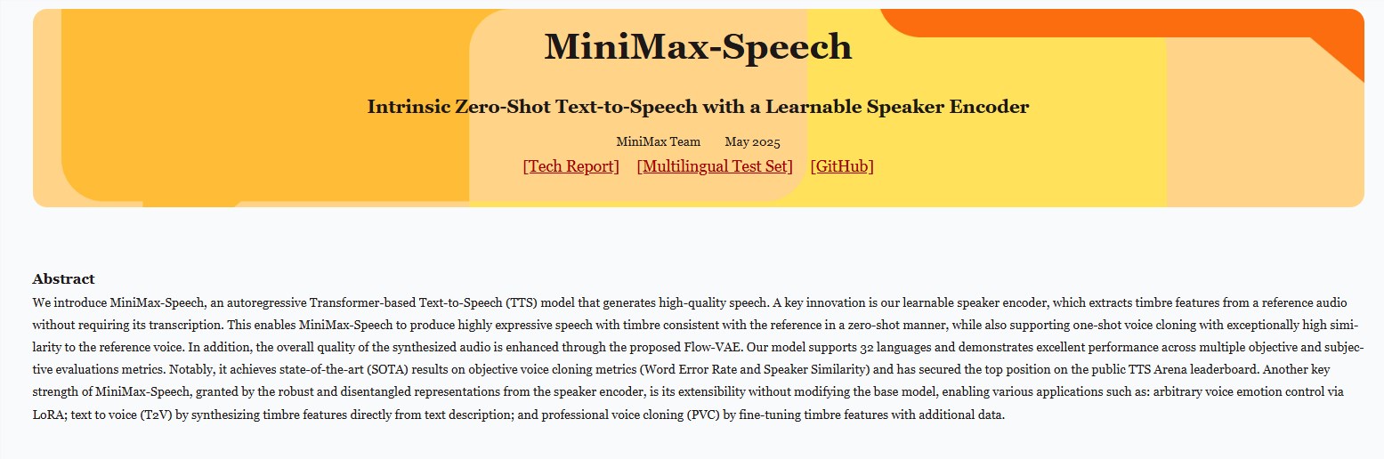 MiniMax Speech