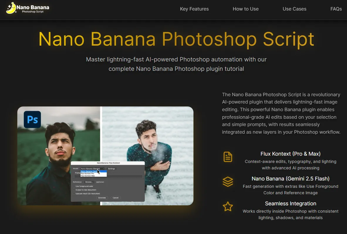 Nano Banana Photoshop Script