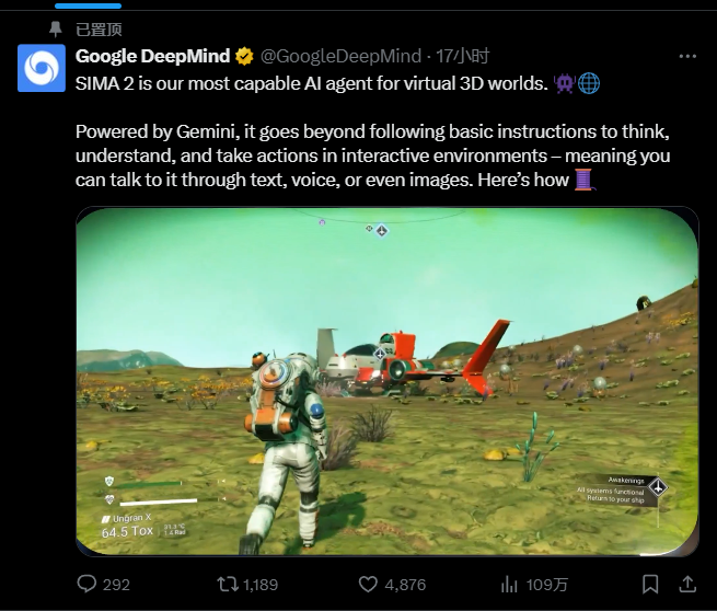 Google DeepMind SIMA 2