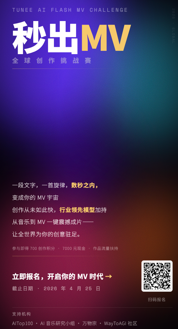 Tunee2.0 秒出MV全球创作挑战赛
