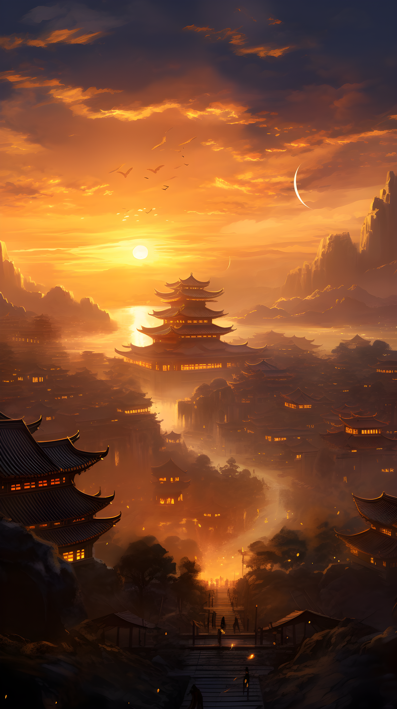 盛唐：佛塔.佛光