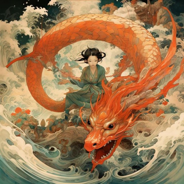 湖南博物馆辛追夫人升天图