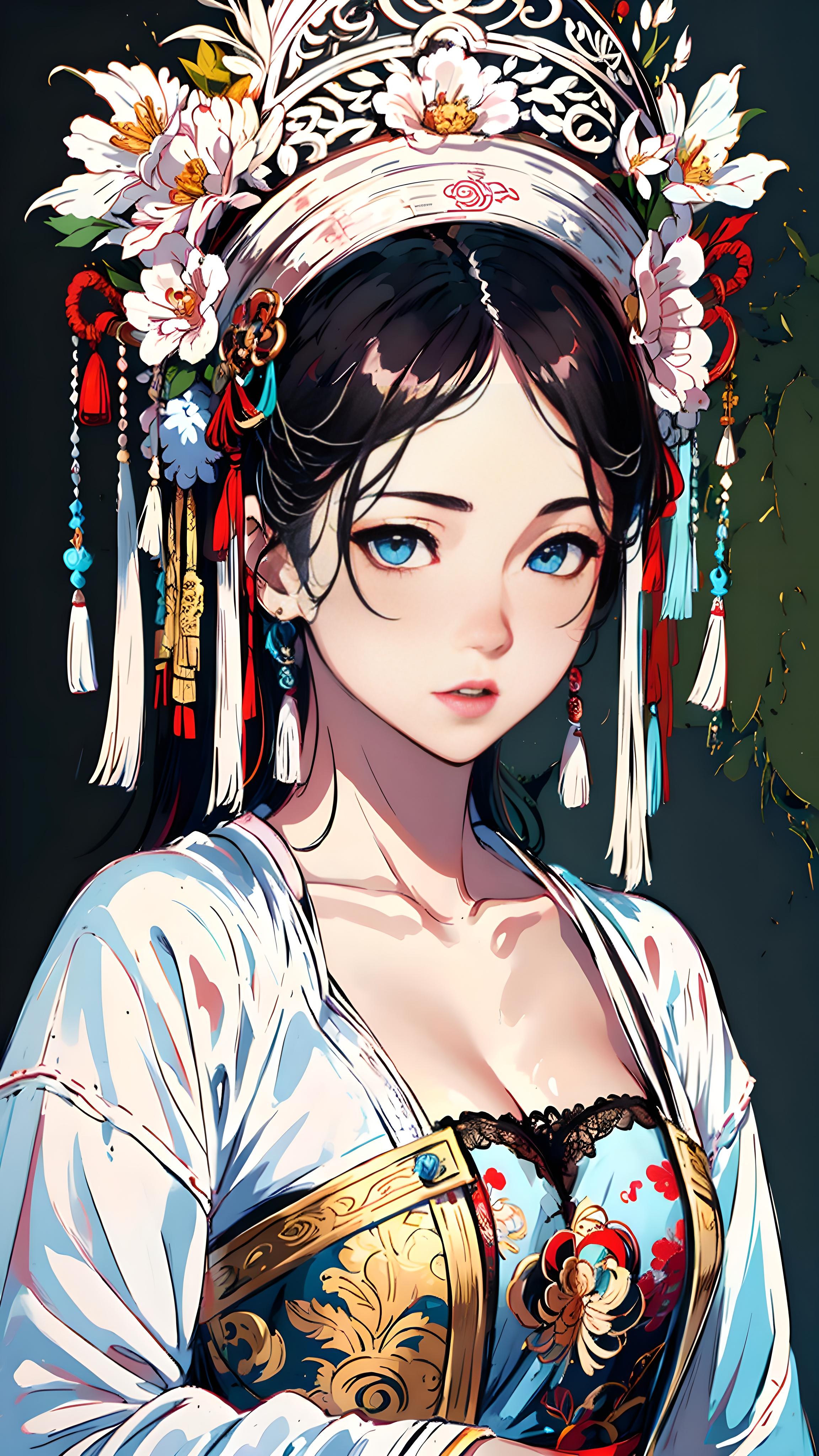 湖南苗族少女-彩漫