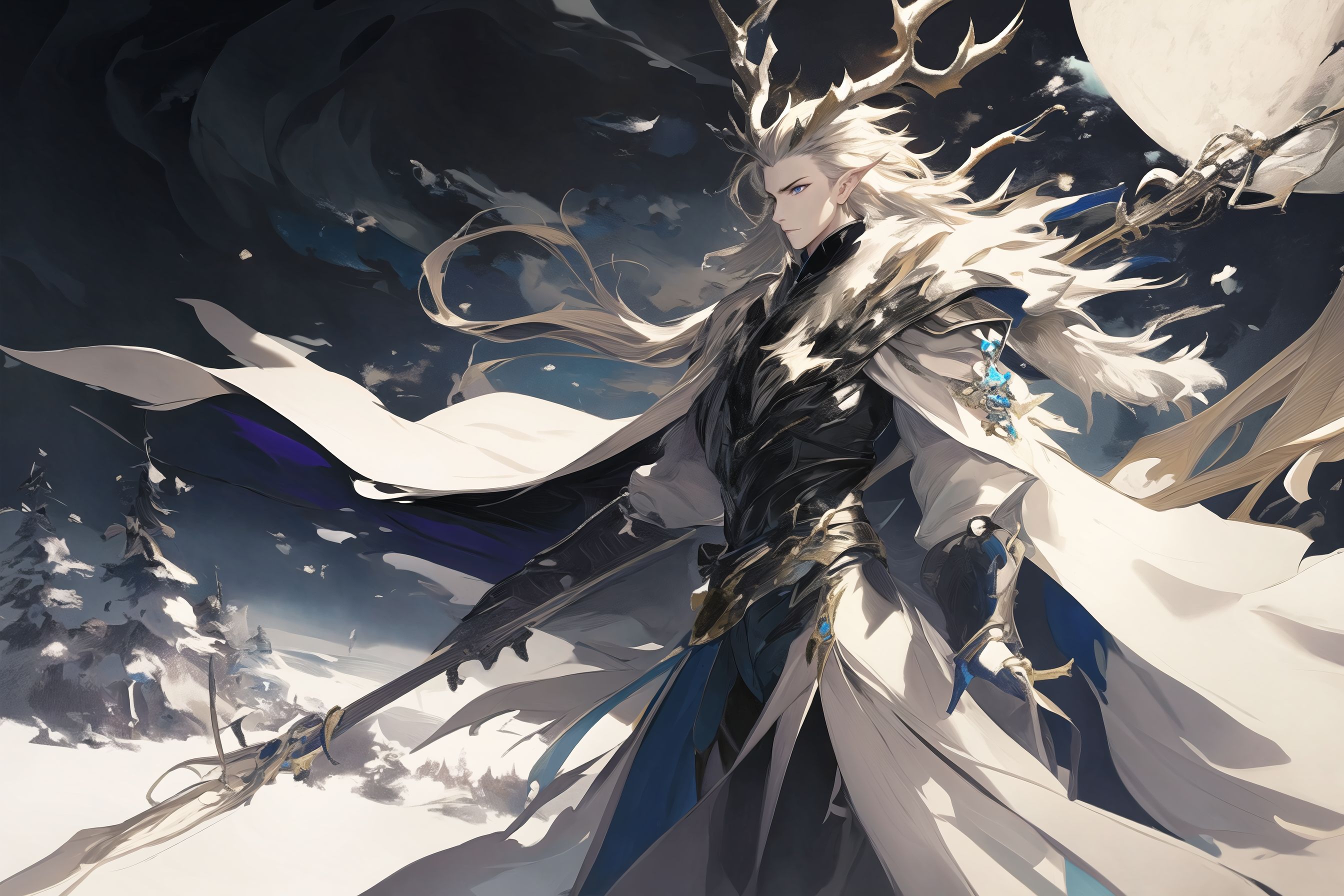 龙吟星辰 蓝月纪元 - 暗黑魔法师 x 白马银枪