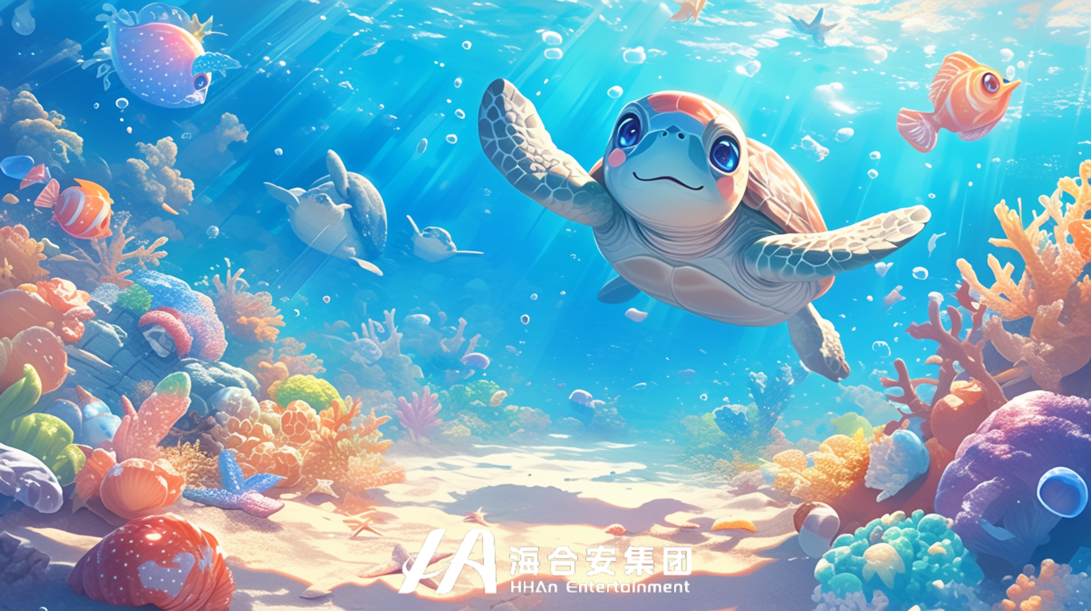 在那海底（卡通海洋插画）