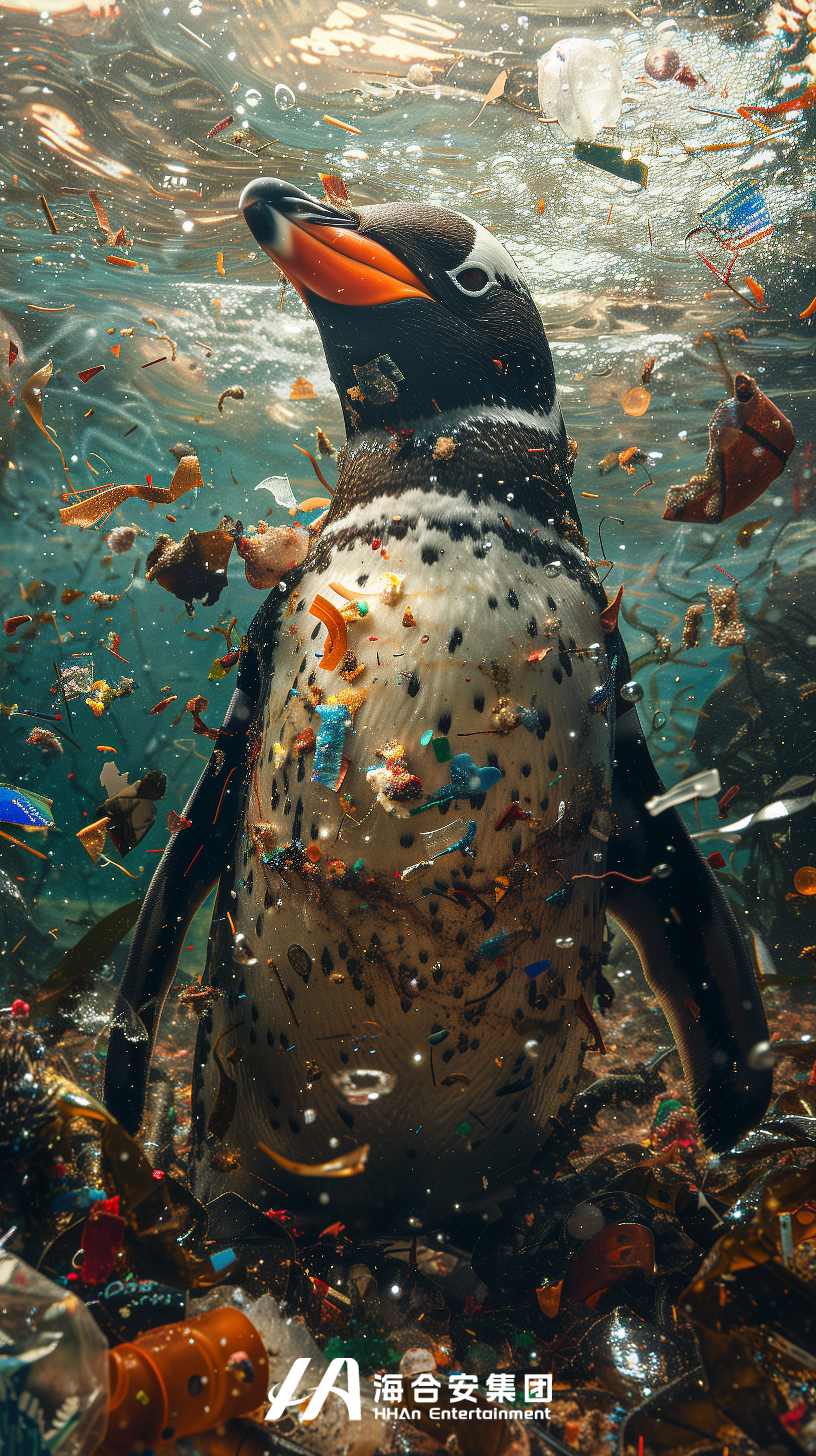 海水中充斥着垃圾，企鹅将何去何从？