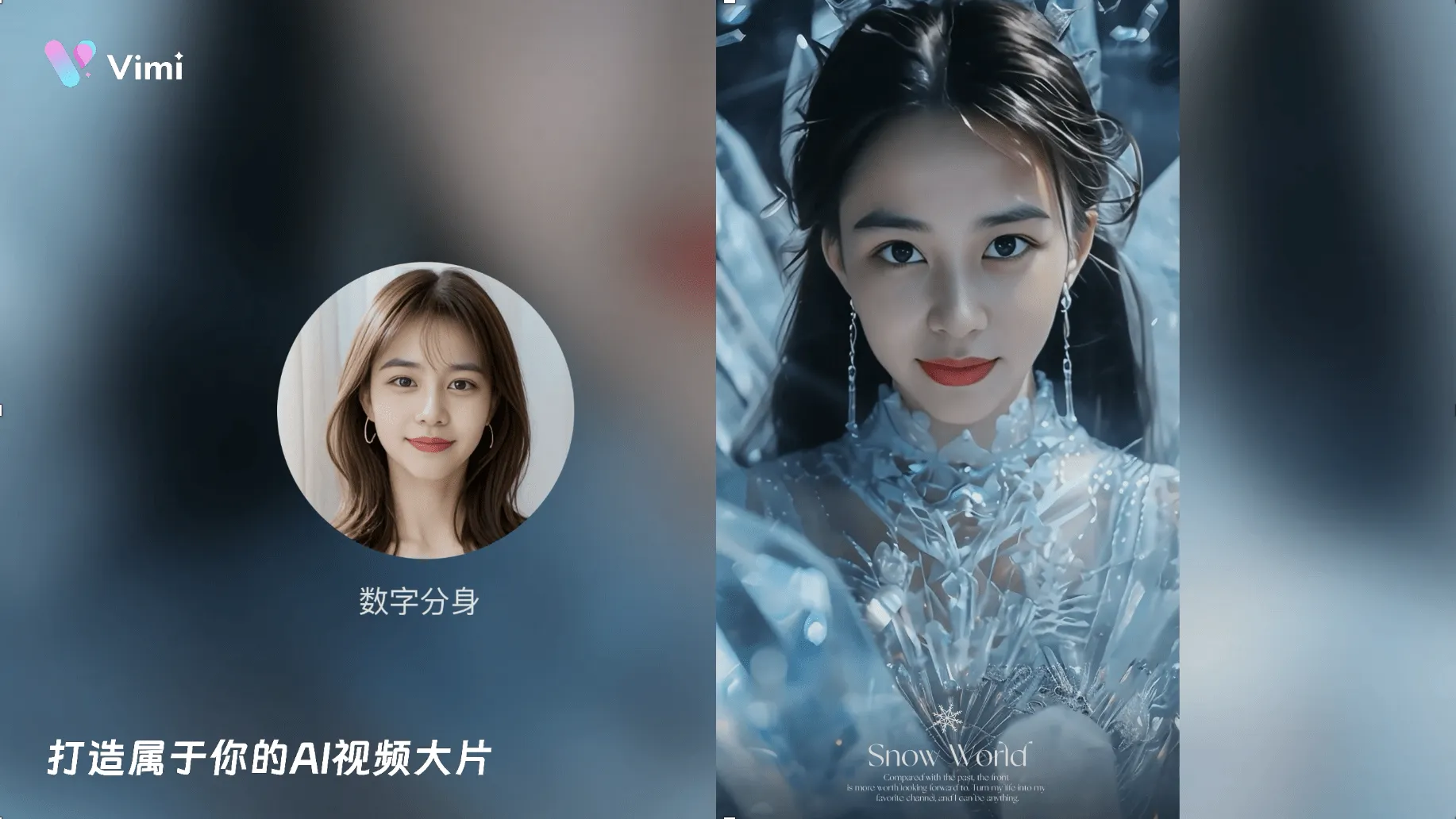 Vimi模型的数字分身生成功能