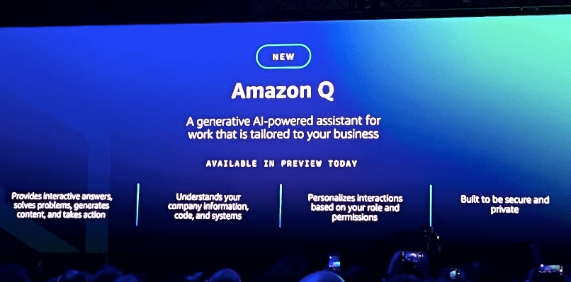 亚马逊云发布Amazon Q Apps:允许用户构建自己的生成式 AI 应用程序