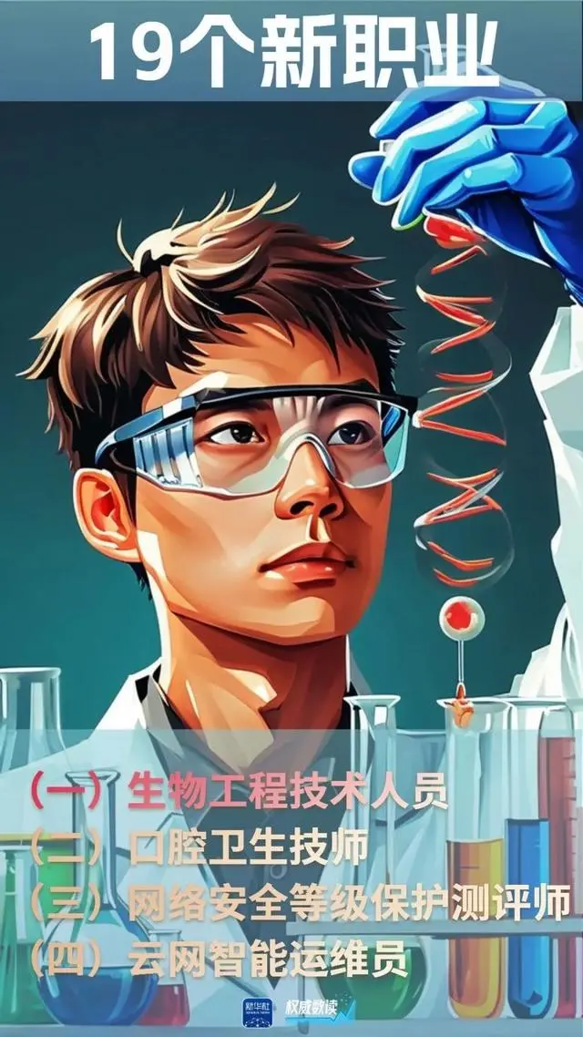 19个新职业“入编”，网络主播、生成式AI系统应用员等正式成为国家认定职业