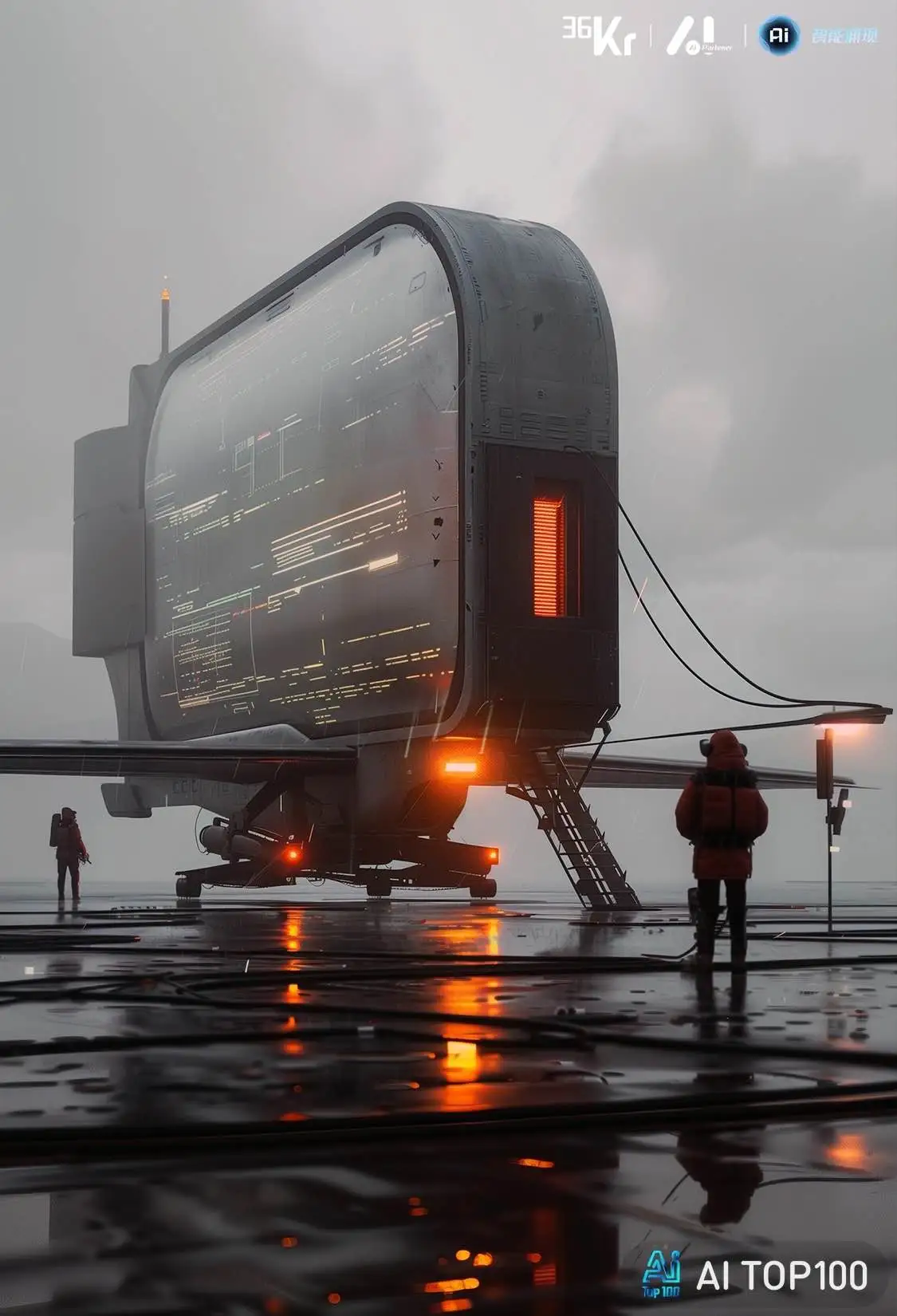 物流:《机器人AI艺术照-大型物流AI机器人》