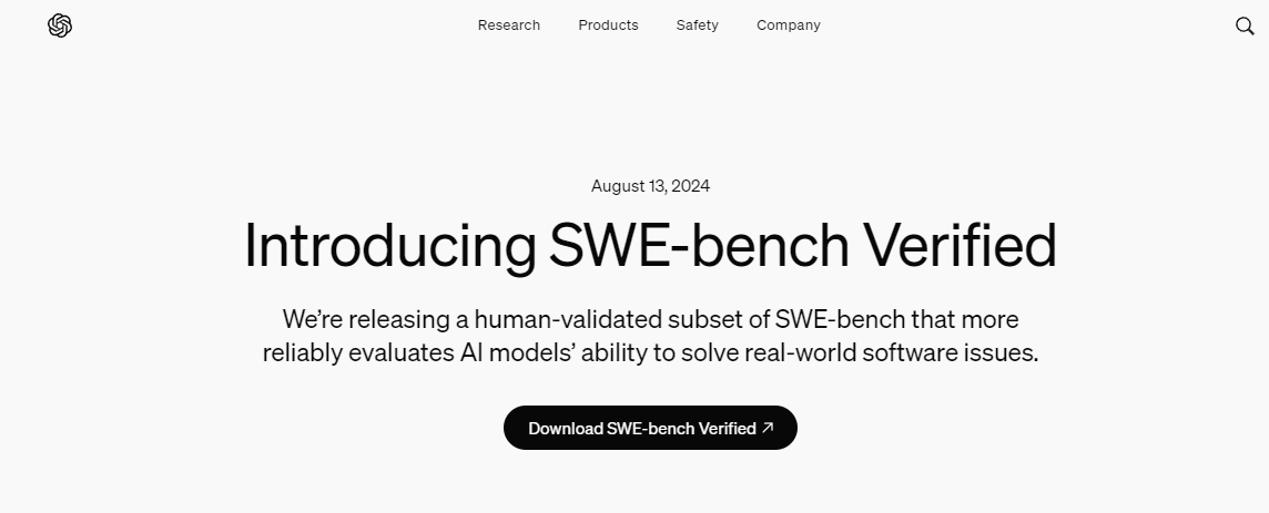 openai官网SWE-bench Verified下载