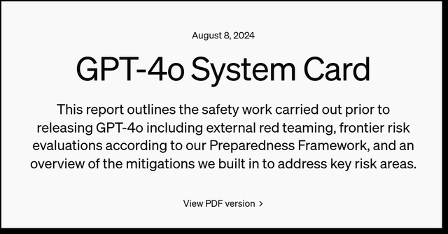 GPT-4o测试发现，异常情况会模仿用户声音说话