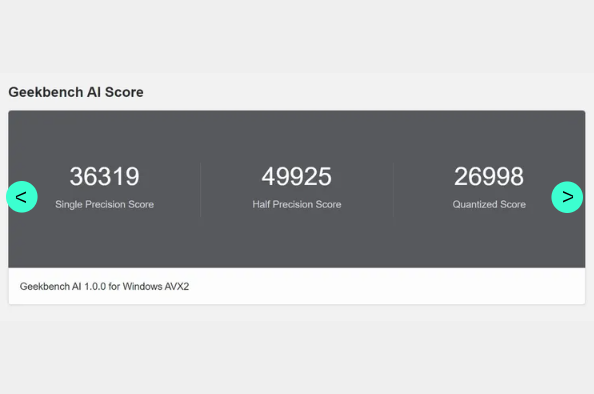 Geekbench AI 性能跑分工具发布，支持 PC 手机全平台