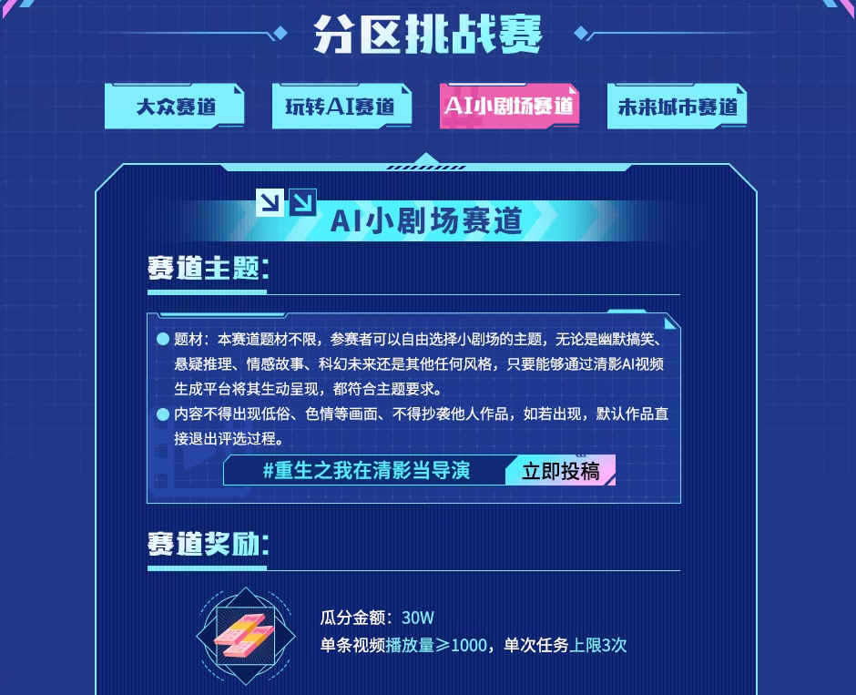 AI拼才会影-智谱清影AI生视频大赛AI小剧场赛道