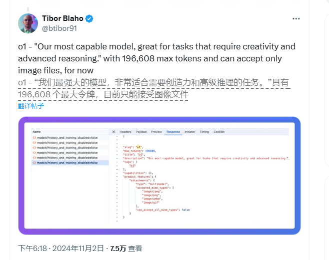 OpenAI完整版o1模型曝光：能力超强 可处理20万个token