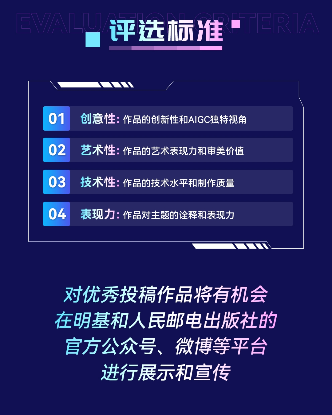 人民邮电出版社：2024AIGC海报设计创作大赛评审标准