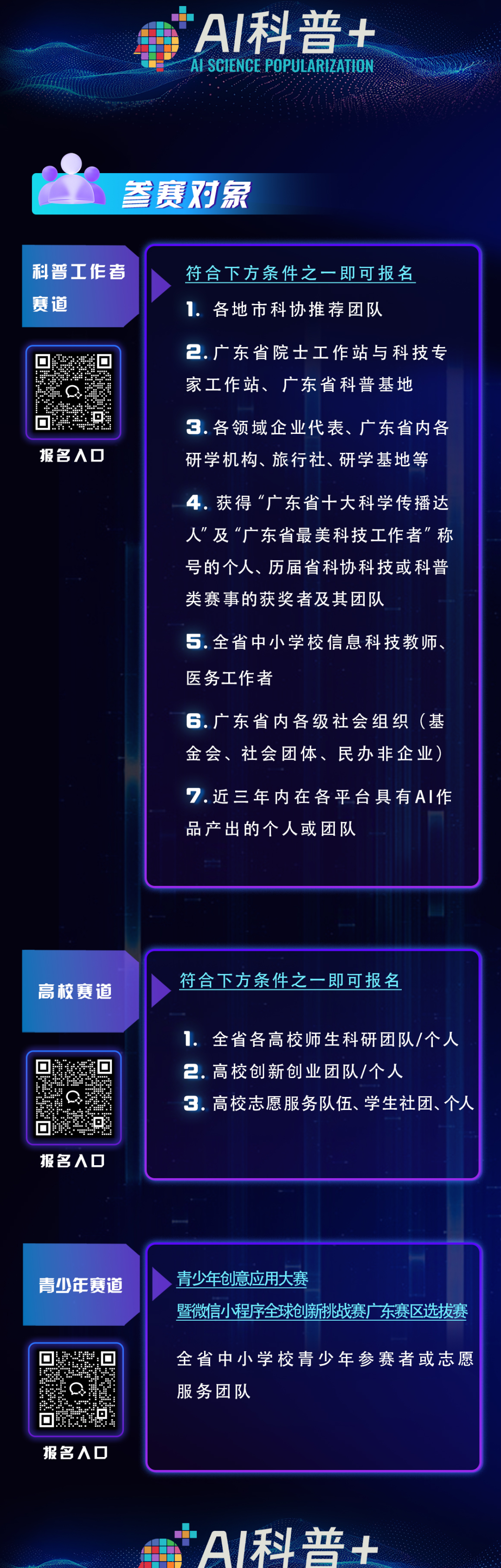 广东省AI科普+创意与应用大赛参赛对象