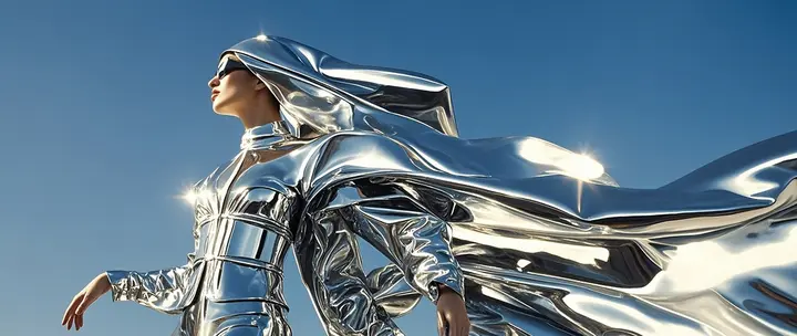 即梦AI想象力挑战大赛第30期：银色金属美学