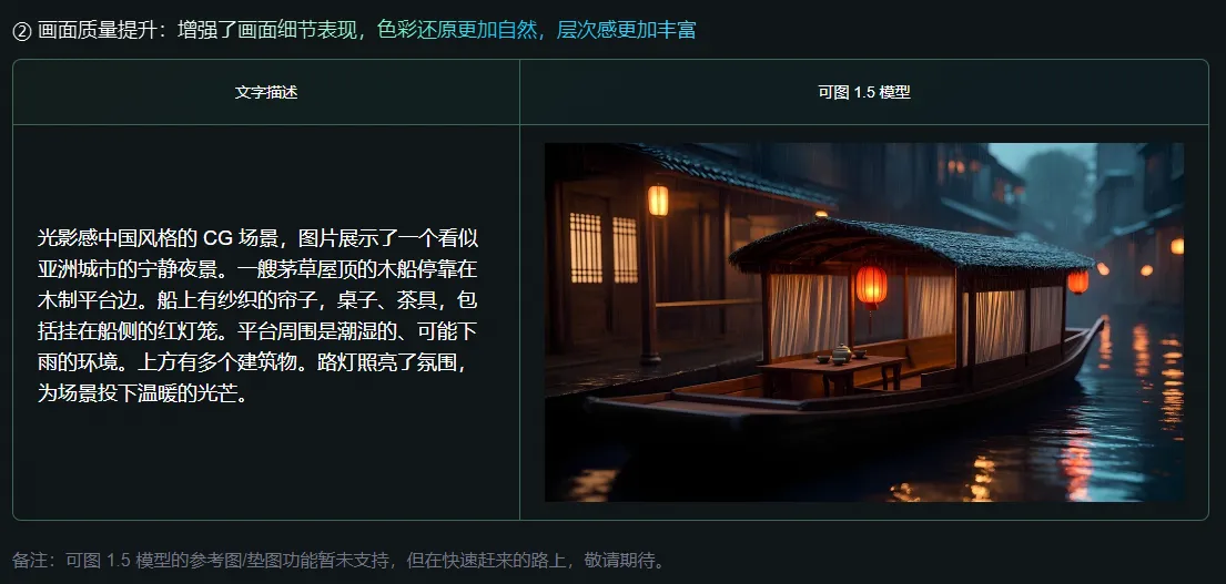 可图1.5图像模型,全新升级,画质提升