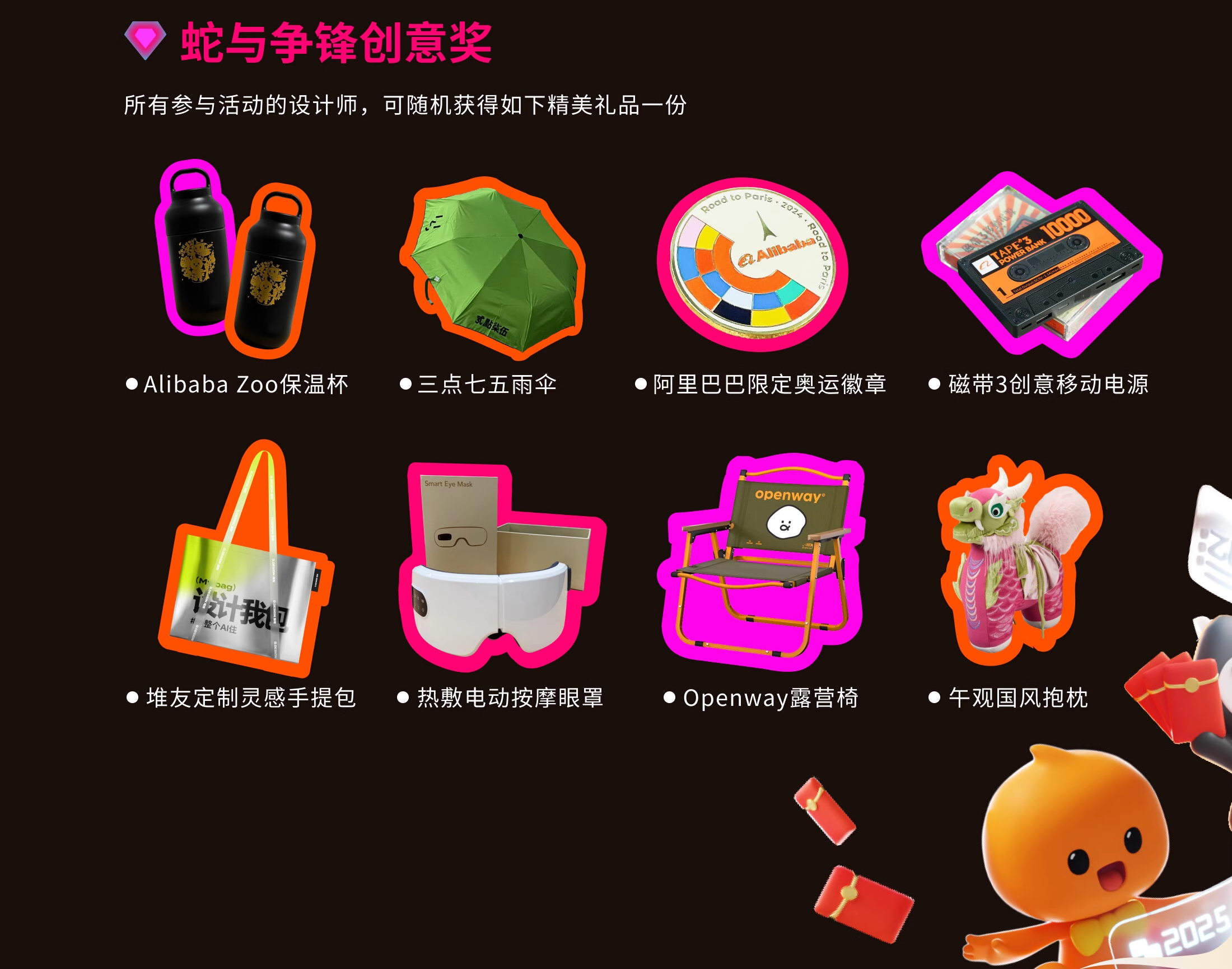 阿里巴巴蛇年新春红包封面征集大赛活动奖励1