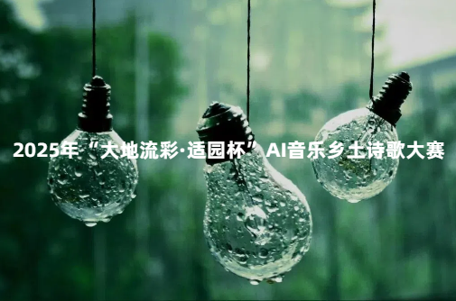 AIGC大赛：2025年“大地流彩·适园杯”AI音乐乡土诗歌大赛火热进行中