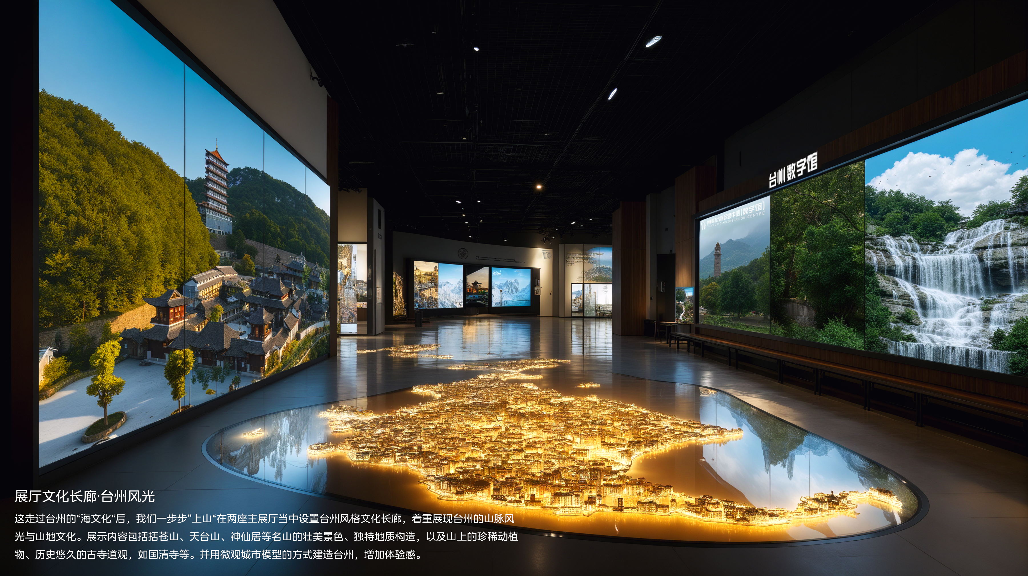 展厅文化长廊·台州风光