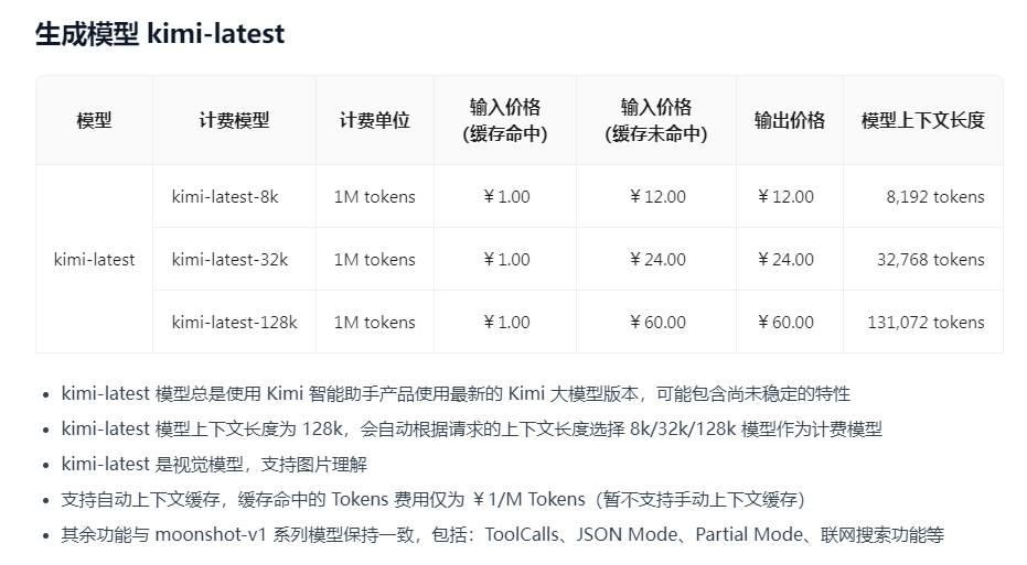 月之暗面发布kimi-latest模型