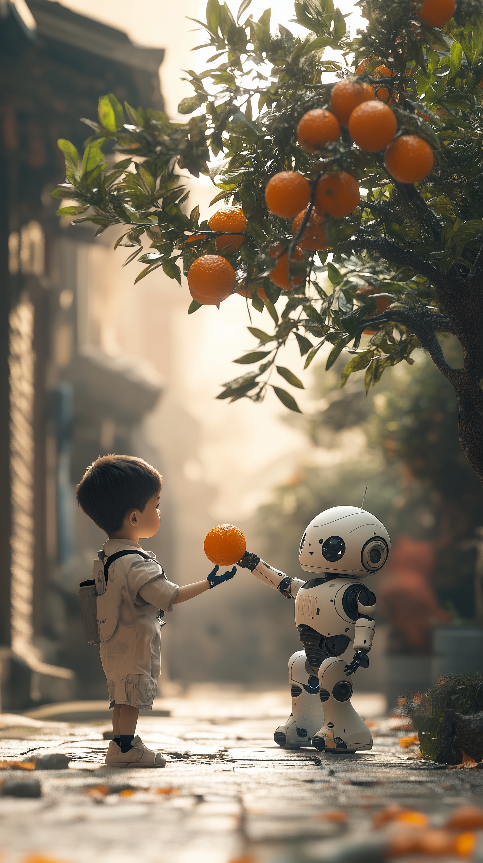 给你一个小橘子。