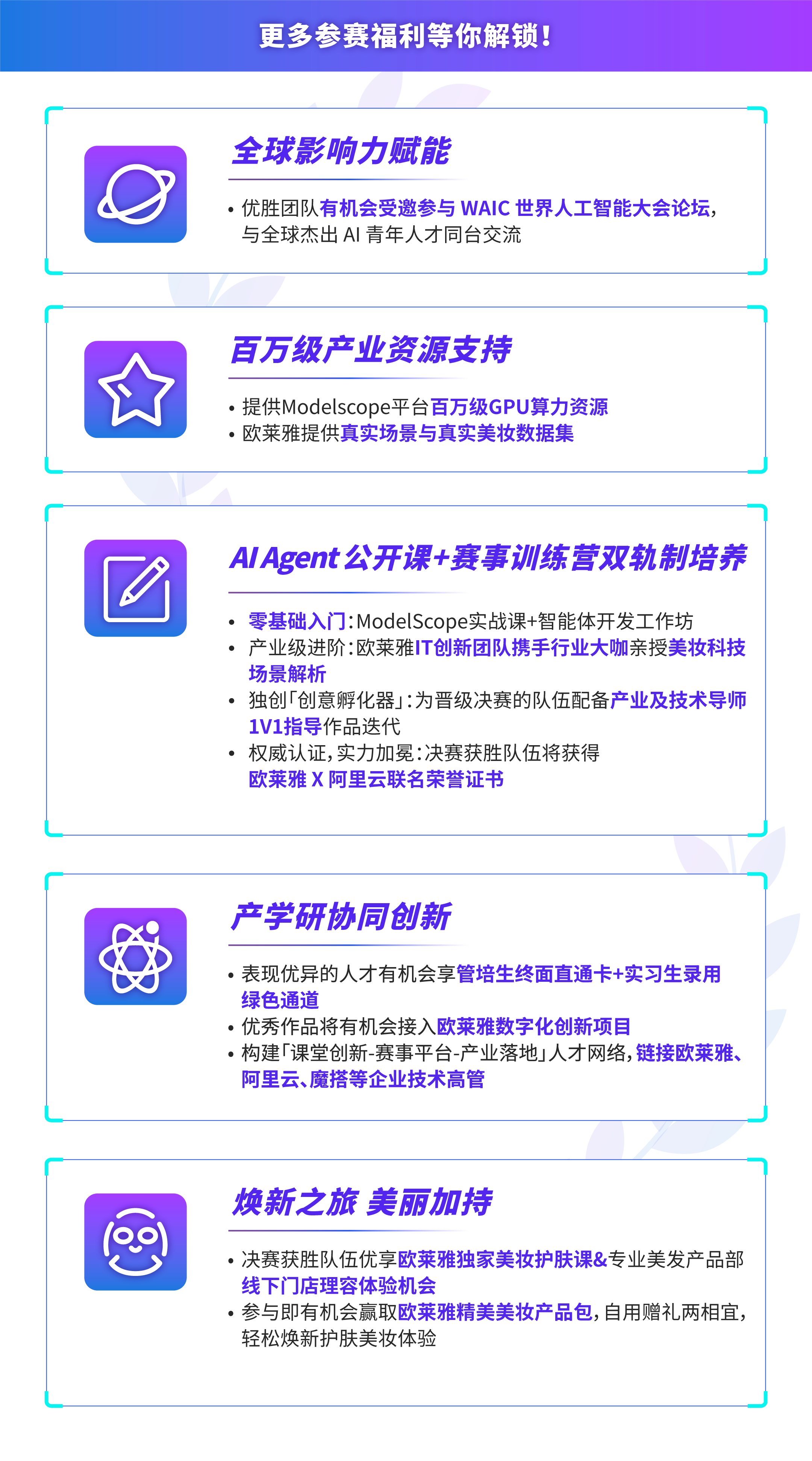 欧莱雅集团首届美妆科技黑客松大赛奖项设置