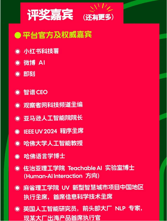 2025AI Agent智能体全球创作大赛-评奖嘉宾